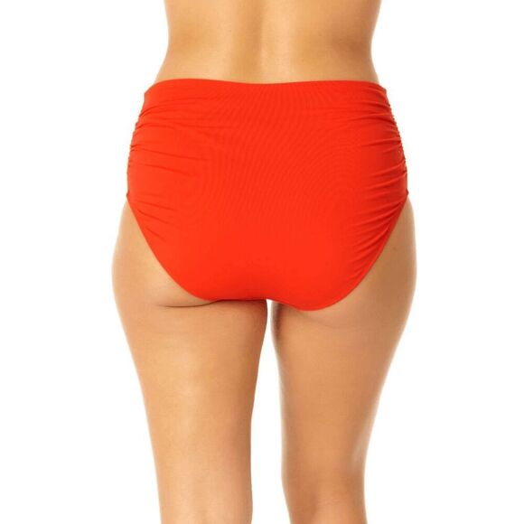 Anne Cole NWT size S red convertible swim bottoms wear 3 ways, color - spice - Picture 3 of 11